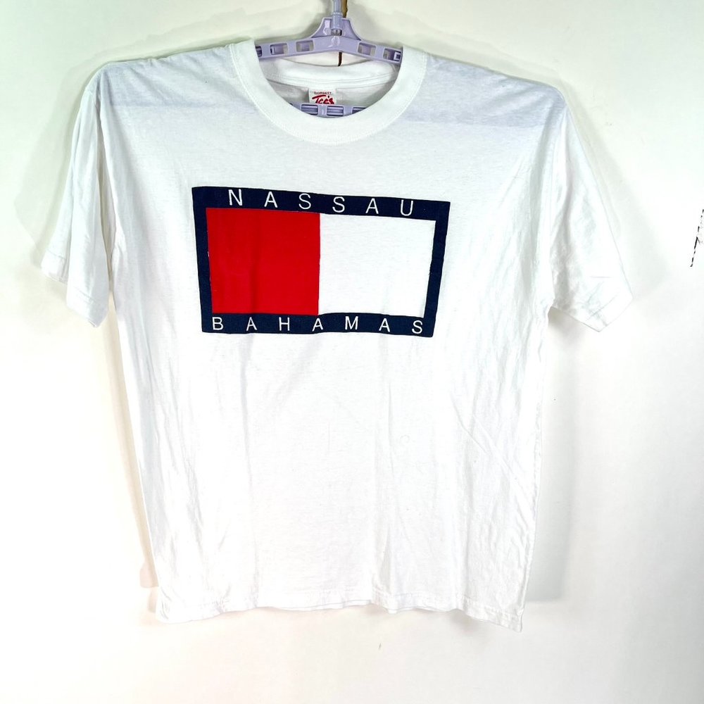 Nassau Bahamas T Shirt Adult Size XXL White Graphic Dorset Tee